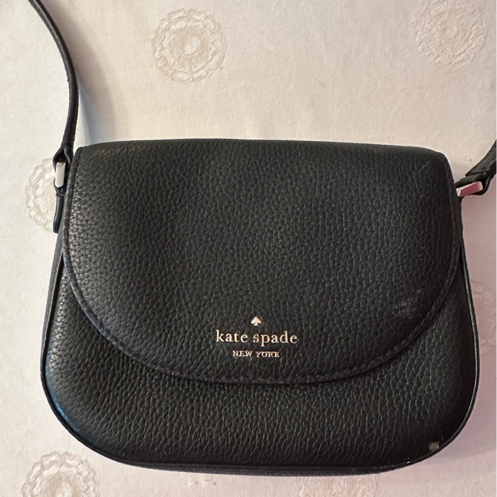 Kate Spade Black Pebbled Leather Shoulder Bag